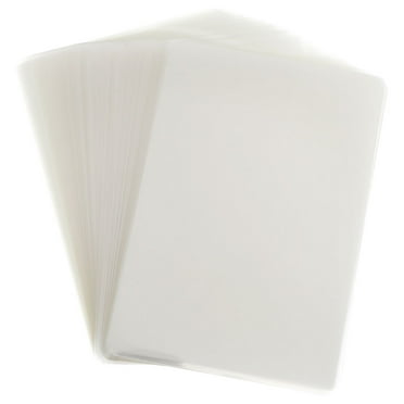 Arborister 100 Sheets of Laminating Film Clear Laminating Sheets Thermal Laminating Paper Sheets Laminating Pouches