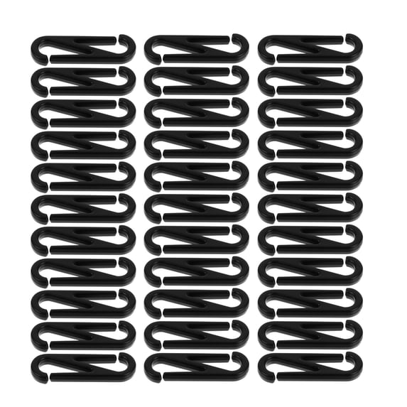Arborister 100Pcs Small Black Carabiner Clips with Dual Spring Gate and ...