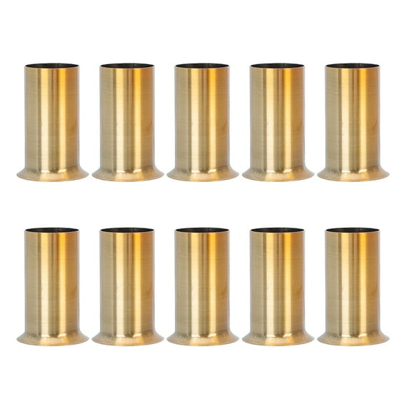 Arborister 10pcs Chandelier Socket Covers Golden 7X4CM
