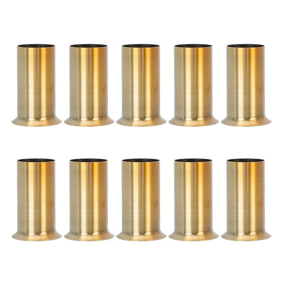 Arborister 10pcs Chandelier Socket Covers Golden 7X4CM