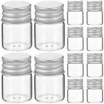Arborister 12PCS Glass Jars with Lid Tinyn Small Kitchen Storage Small Sealing Clear Jar for Honey Seasoning Chilli Bottles