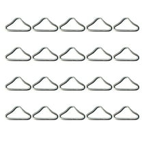 Arborister 20 Trampoline Spring Buckle Triangle Rings V-Shaped Accessories
