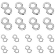 Arborister 20 pcs Stainless Steel Tabletop Fasteners 8 Figure Fasteners Connector 8 Shaped Fasteners