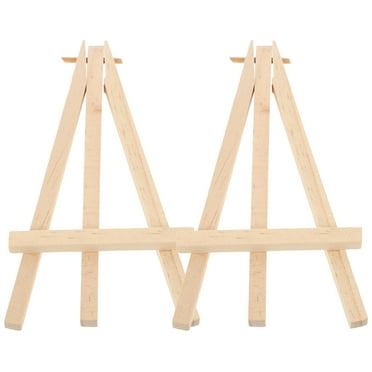 Arborister 2pcs Mini Wood Display Easels for Small Canvases & Photos