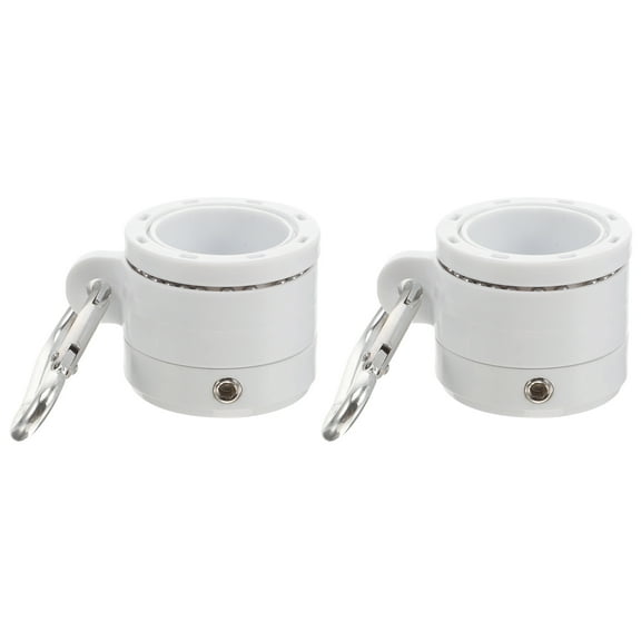 Arborister 360 degree Rotating Flagpole Rings Anti-Wrap Mounting Spinning Flag Pole White