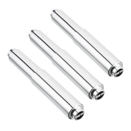 Arborister 3pc Roller Spring Tissue Holder for Home/Bathroom/Silver