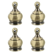 Arborister 4Pcs Small Metal Finial Caps for Lamp Decoration (Bronze)