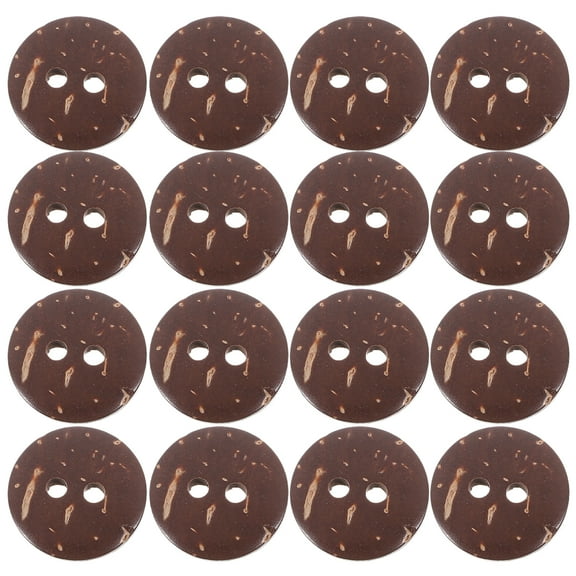 Arborister 50PCS 15MM Brown Natural 2-Hole Wood Buttons for DIY Sewing