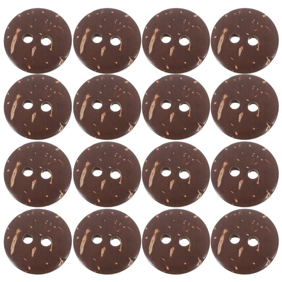 Arborister 50PCS 15MM Brown Natural 2-Hole Wood Buttons for DIY Sewing