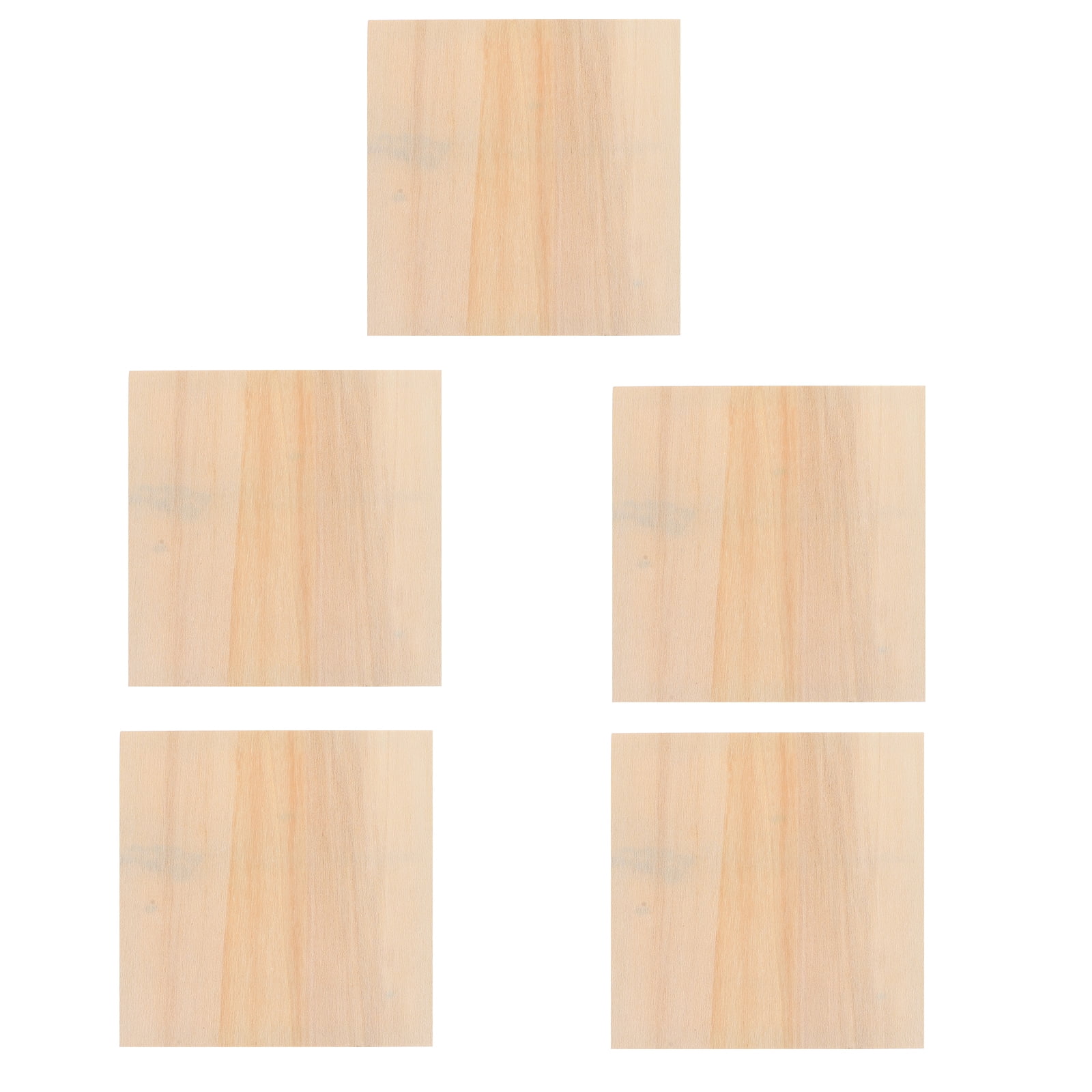 Arborister 5Pcs Unfinished Wood Canvas Panels for Painting DIY Crafts
