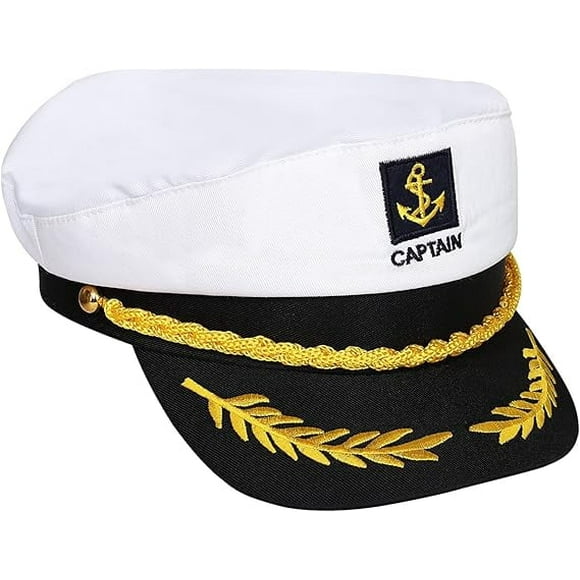 BESTOYARD Captain Hat Unisex Sailor Cap for Costume Accessory - Navy/Marine Admiral Hat