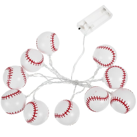 Arborister Baseball String Lights LED Battery Operated Sports Theme Party Supplies