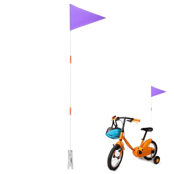 Arborister Bike Safety Flag Set Adjustable Pole & Mounting Bracket