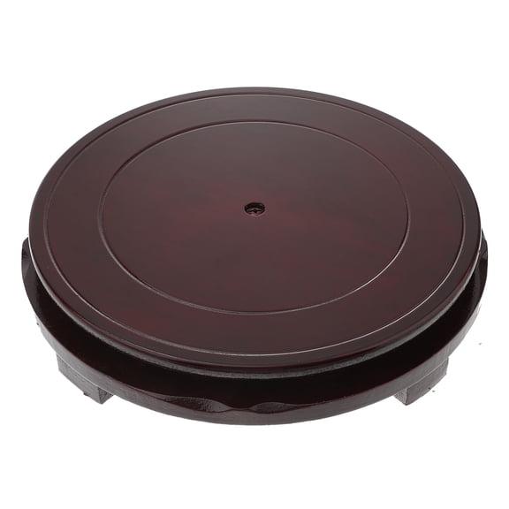 TAILTOSS Flower Pot Holder Round Flower Pots Brown Wood 1Pack