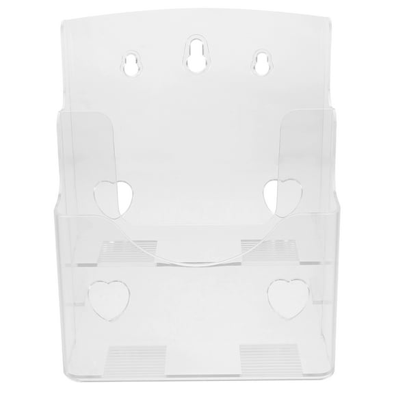 Arborister Clear Acrylic Brochure Holder A5 2 Tier Display Stand for Wall Mount & Counter