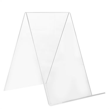 Arborister Clear Desktop Bookshelf Book Stand Holder for Displaying Books and Pictures (A6)