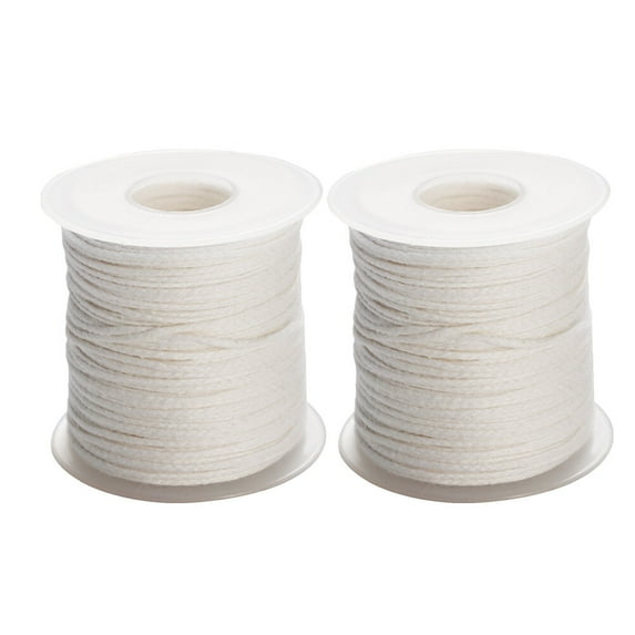 Arborister Cotton Braided Wick for Making 2 Rolls - 61m (White)