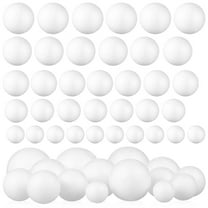 TAILTOSS White Foam Balls For Diy And Stuffing 50Pcs