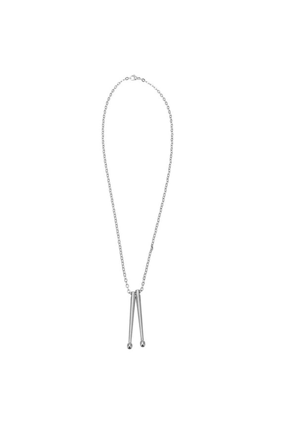 Drum Necklace Drumstick Pendant Percussion Jewelry for Men - Gift for Drummer