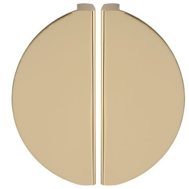 Arborister Golden Half Round Cabinet Knobs for Kitchen Cupboard