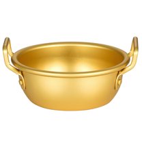 TAILTOSS Metal Mixing Bowl Golden 1Pcs 5.42X4.72X2.95in