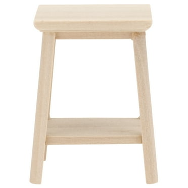 Arborister Mini Wooden Stool - Unpainted Chair - Furniture Accessory
