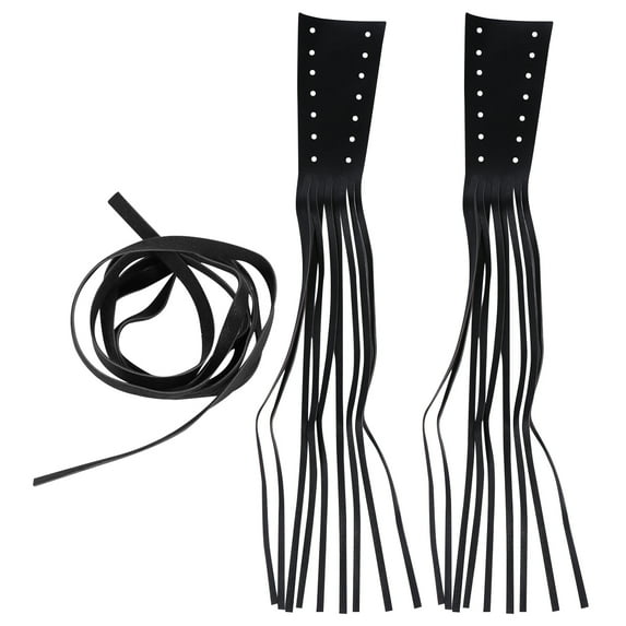 Arborister Motorcycle Lever Tassels Fringe Leather Handlebar Covers