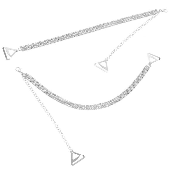 Arborister PRETYZOOM Womens Belts Metal Brackets Rhinestone Bra Straps