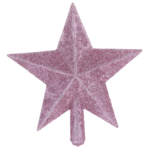 TAILTOSS Pink Star Christmas Tree Topper Premium Plastic Ornament for Festive Decor