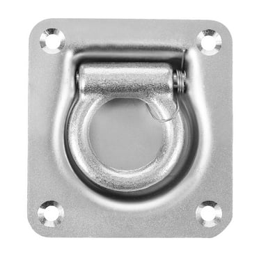 1 Pc D Ring Tie Down Anchor Lashing Ring Floor Mount Heavy Duty Silver Carbon Steel for Truck