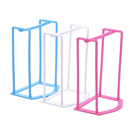 Arborister White Hangers 3pcs Hanger Stacker Organizer Standing Clothes Storage Rack