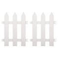 thumbnail image 1 of Arborister White Plastic Garden Fence for Outdoor Decoration - 2pcs, 1 of 10