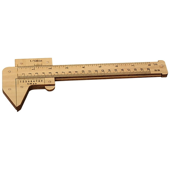 Arborister Wooden Vernier Caliper Ruler for Woodworking & Jewelry