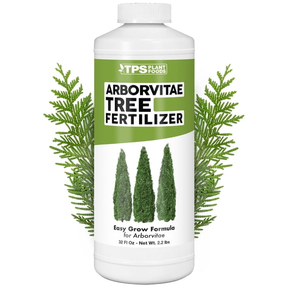 Arborvitae Tree Fertilizer for All Arborvitaes, Evergreen Shrubs and Thuja Trees, Liquid Plant Food, 32 oz (1 Quart)