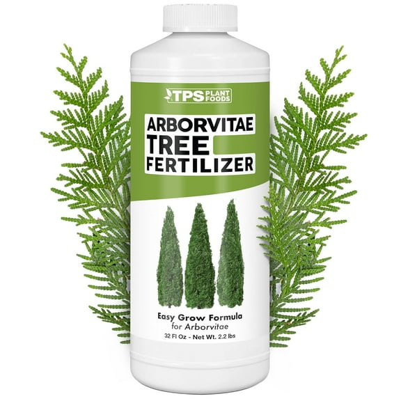 Arborvitae Tree Fertilizer for All Arborvitaes, Evergreen Shrubs and Thuja Trees, Liquid Plant Food, 32 oz (1 Quart)