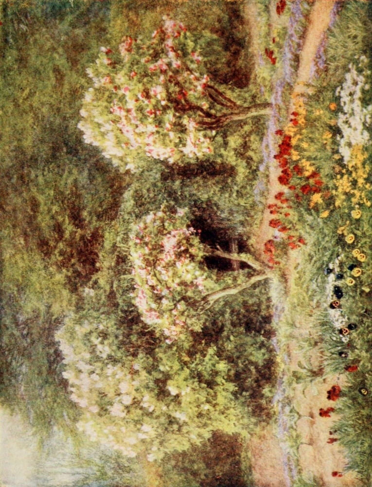 Arbour in kitchen garden Canvas Art - Helen Allingham (24 x 36)