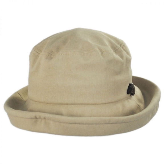Arbres Linen and Cotton Bucket Hat - L - Beige