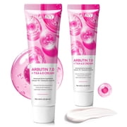 Arbutin 7% + Tranexamic Acid 4% Face Cream-Helps Improve the Appearance of Dark Spots, Dullness & Uneven-looking Skin, 2 Pack