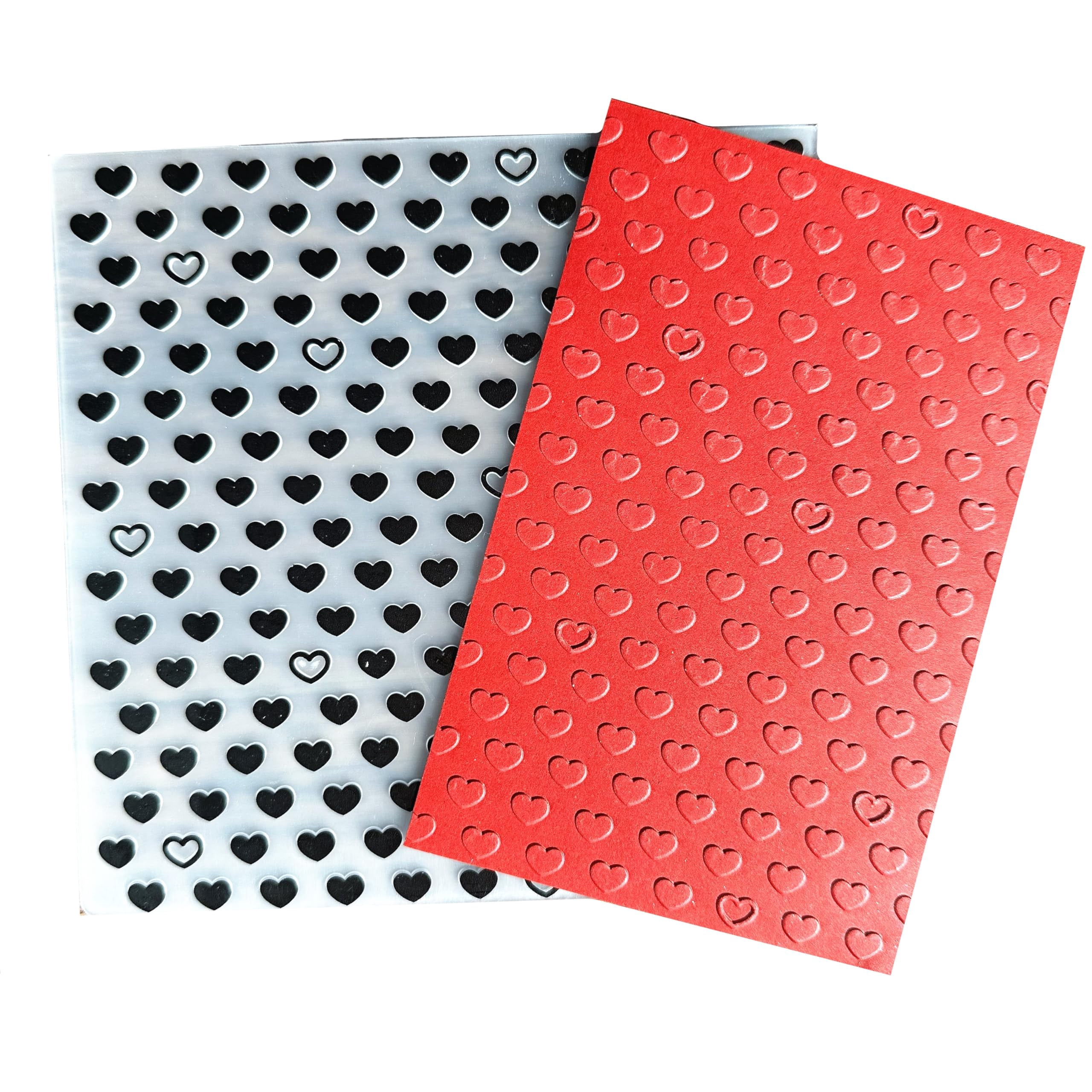 Plastic Embossing Folder 5"x7" - Chain Grid Pattern For Card Making, Scrapbooking, Texture Impressions