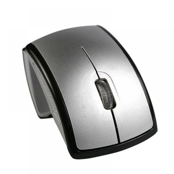 Arc 2.4G Wireless Foldable Mouse - Ergonomic Design, Ultra Slim and Lightweight - Bluetooth Mouse for PC/Laptop,Sliver