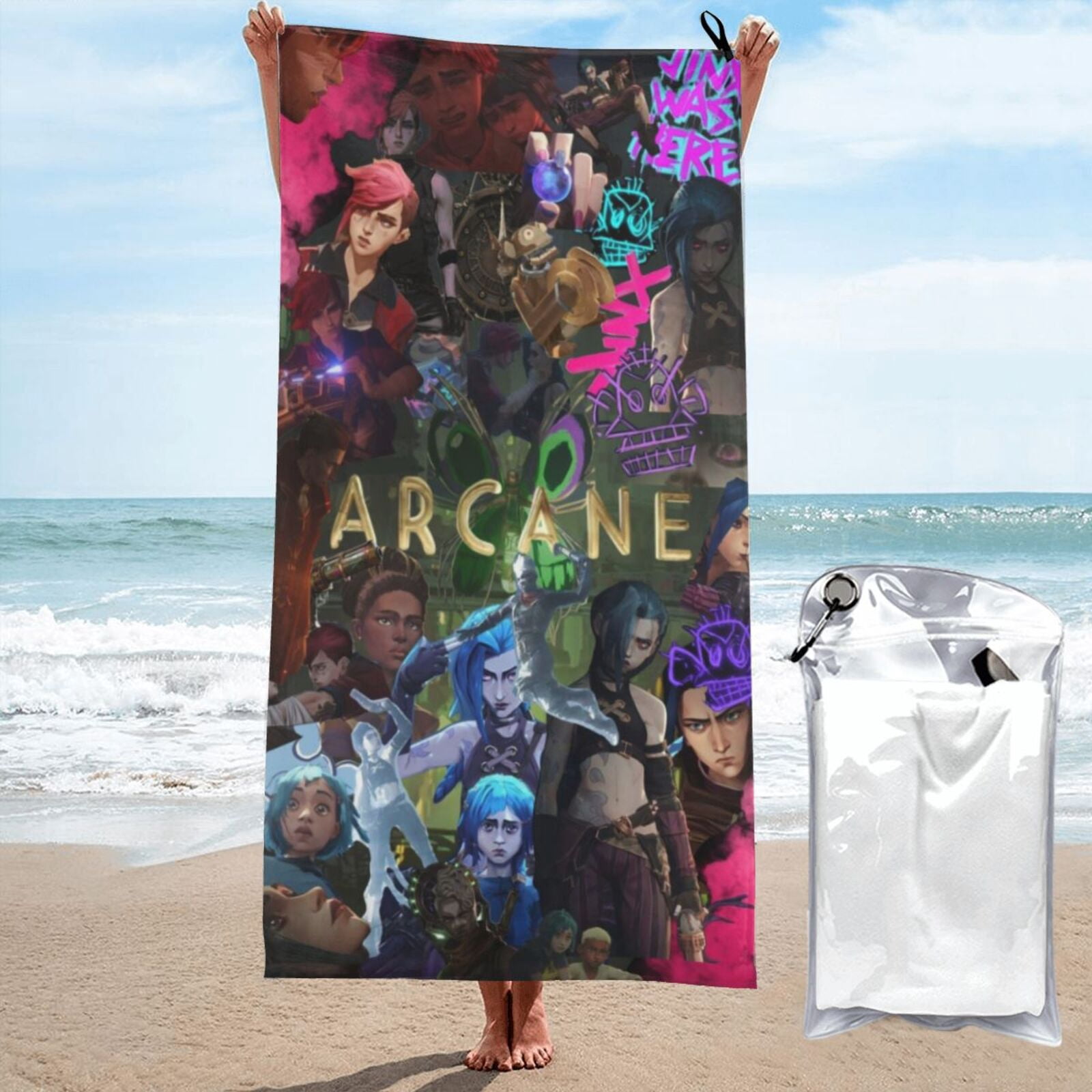 Anime Quick Dry Beach Towel – Microfiber Absorbent Towel For Fans, 140x70cm