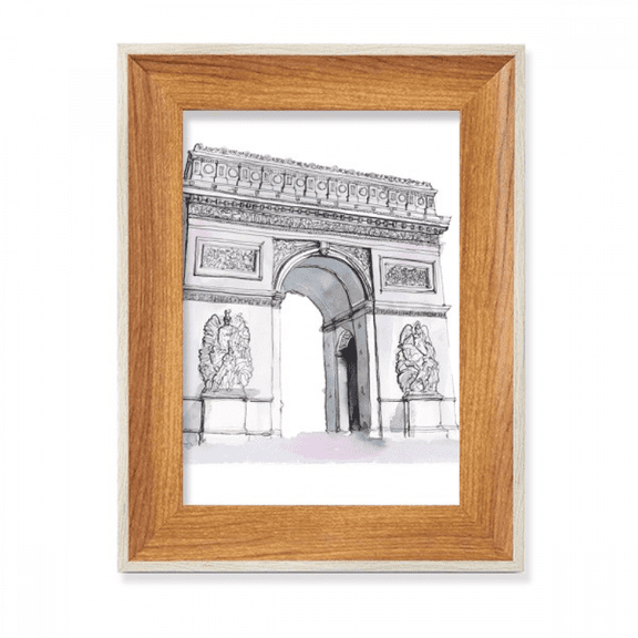 Arc De Triomph in Paris France Desktop Wooden Photo Frame Display Picture Art Painting Multiple Sets