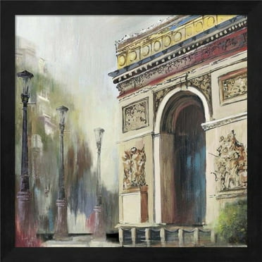 Arc De Triumph by Posters International Studio, Framed Wall Art, 13.25W x 13.25H