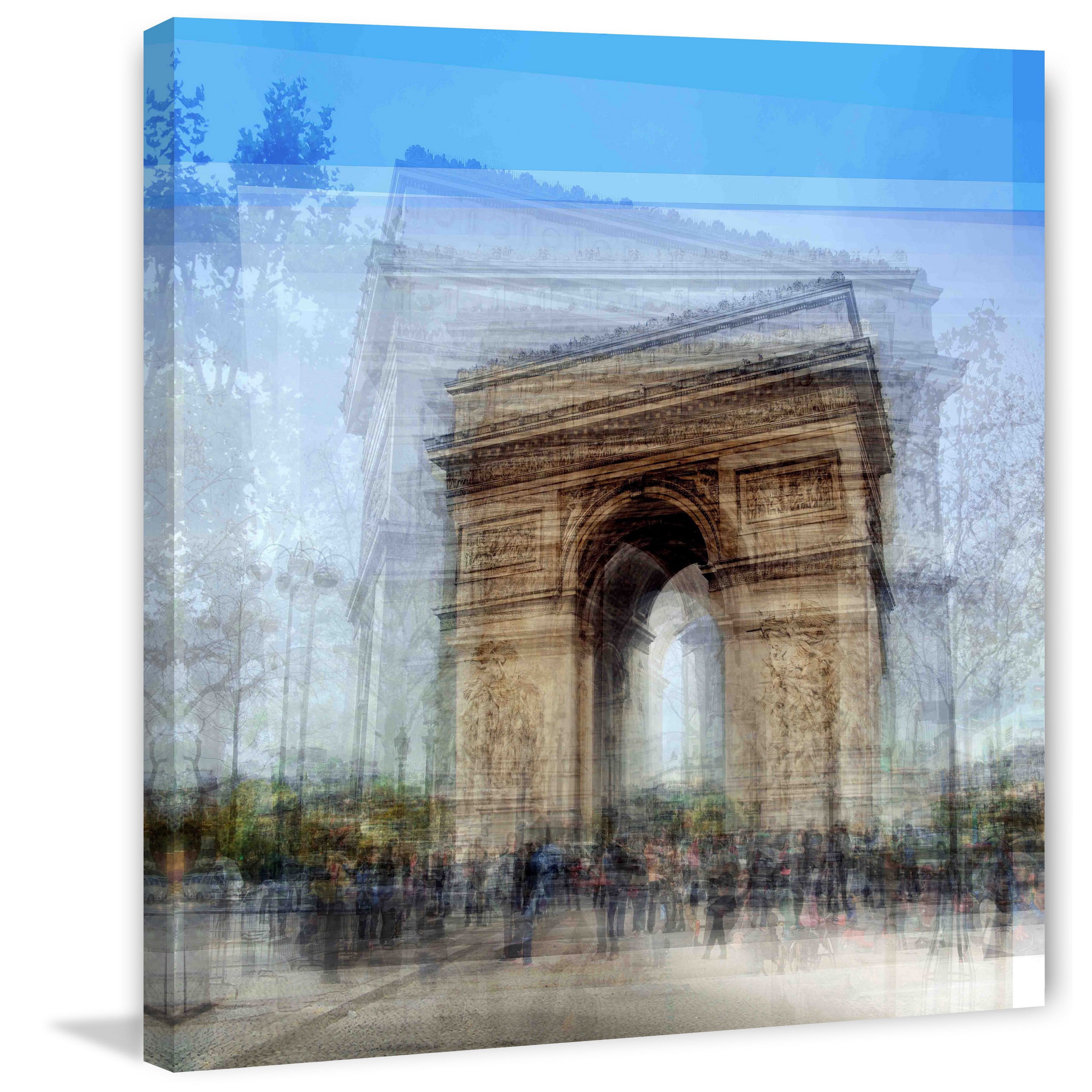 "Arc Du Triomphe" Painting Print on Wrapped Canvas