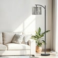 Arc Floor Lamp, 3 Color Temperatures Modern Floor Lamps Grey Distressed