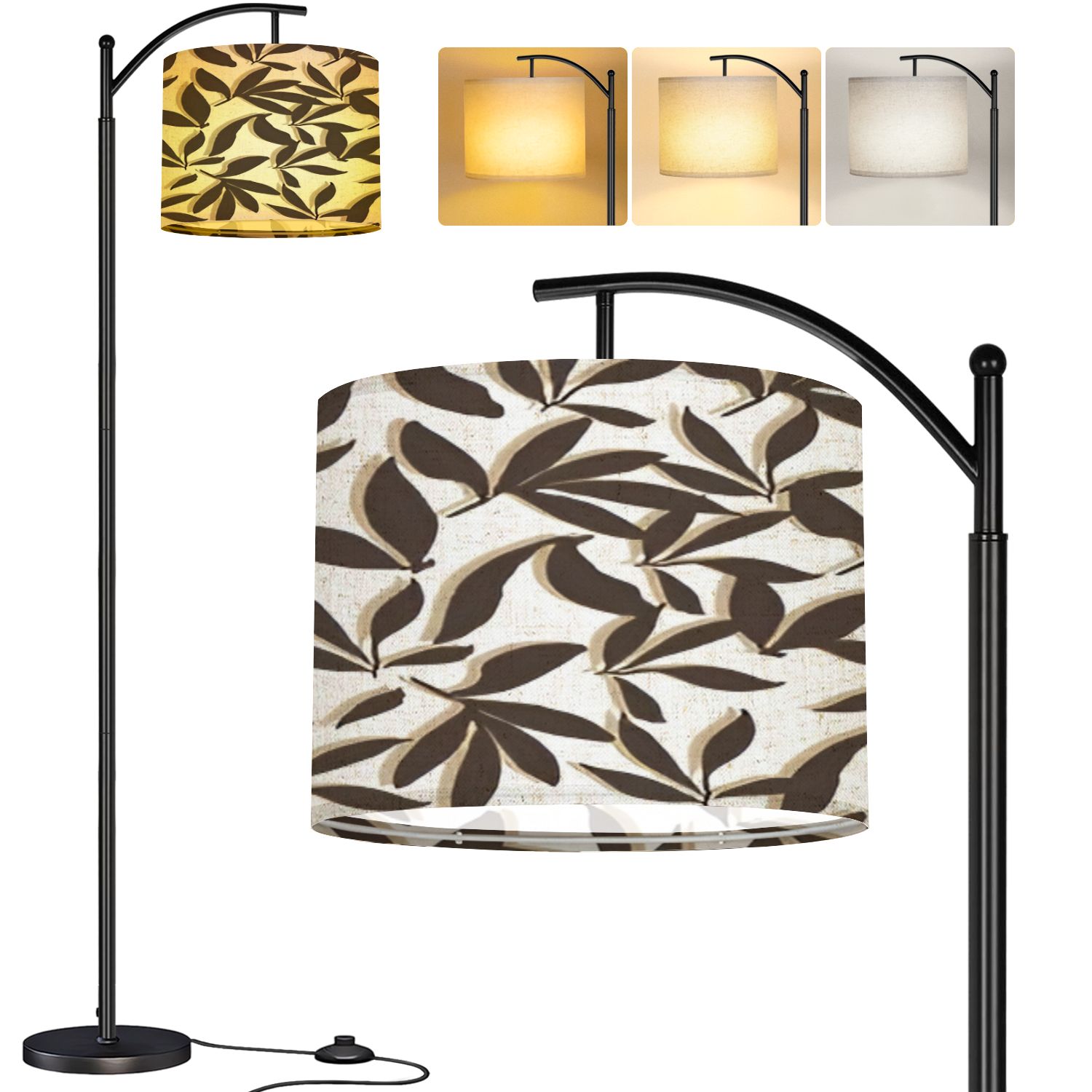 Arc Floor Lamp Bamboo Leaf Floral Seamless Texture 3d Leaves Seamless ...