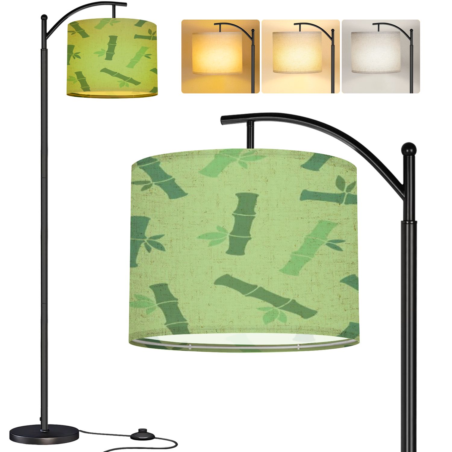 Pattern For Led Lamp Arc Floor Lamp Bamboo Seamless Pattern for Print Decoration Tall Modern ...