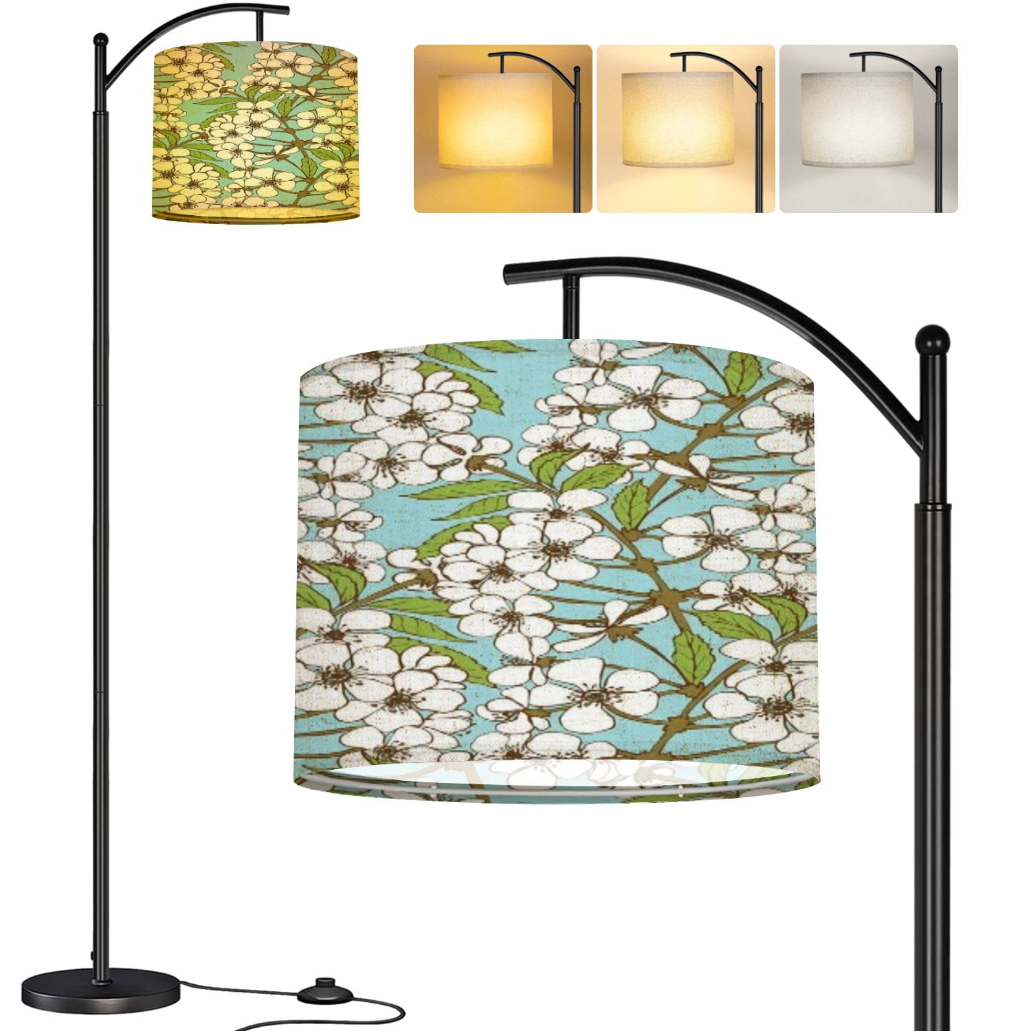 Arc Floor Lamp Cherry blossom seamless pattern Floral design for ...
