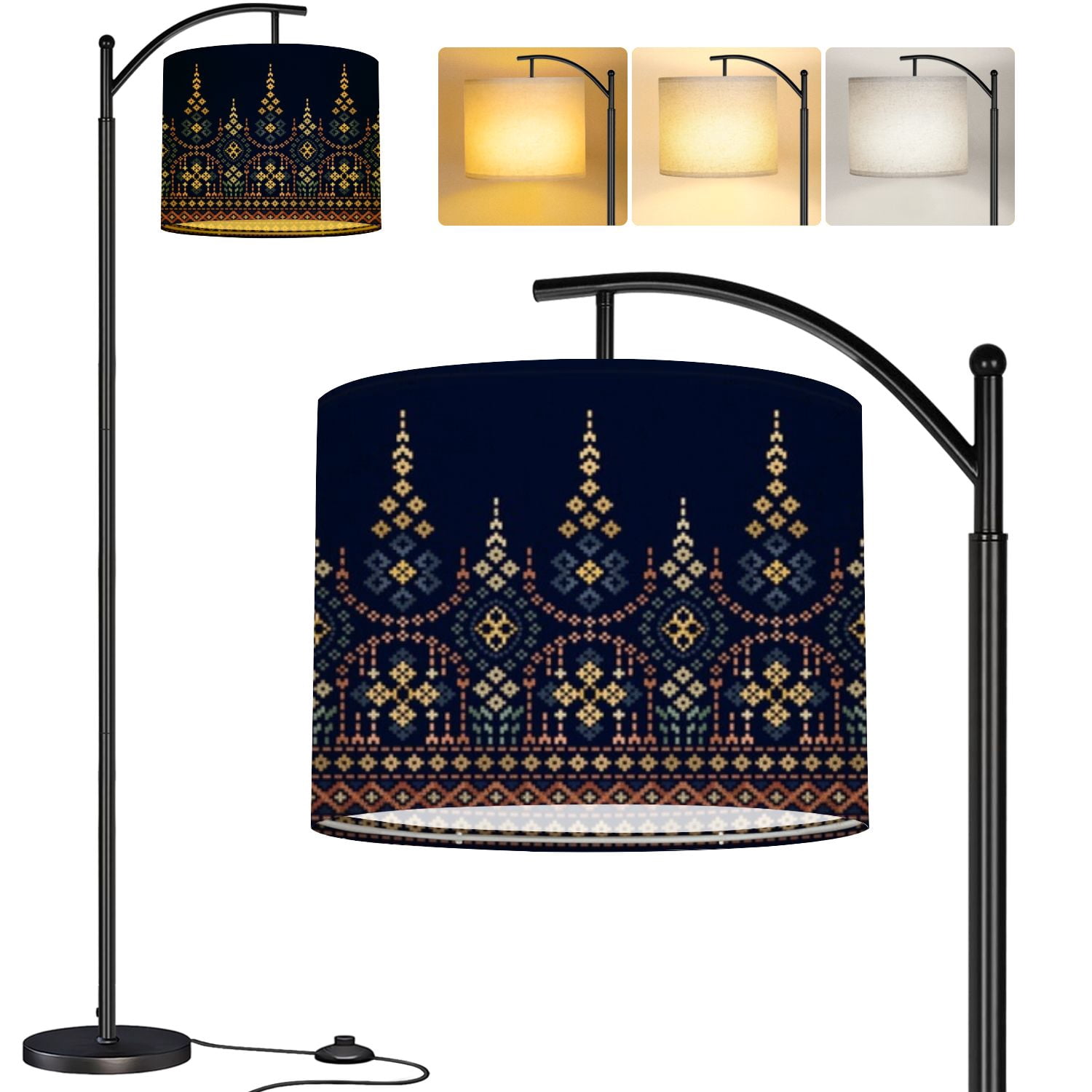 Lamp Pattern Array Designs Arc Floor Lamp Cross Geometric ethnic patterns Design for Saree Patola ...