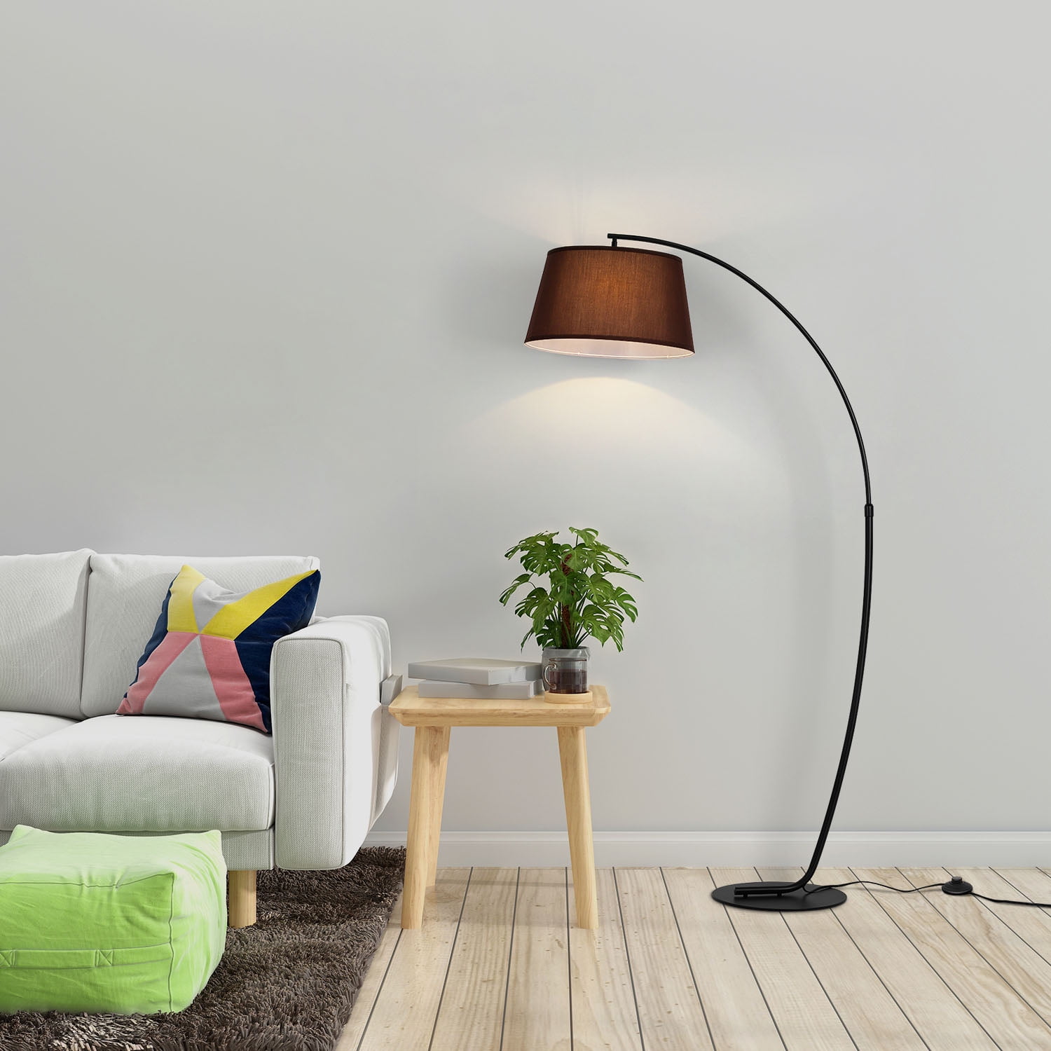 Arc Floor Lamp Modern Floor Lamp Tall Hanging Floor Lamp for Living Room Bedroom